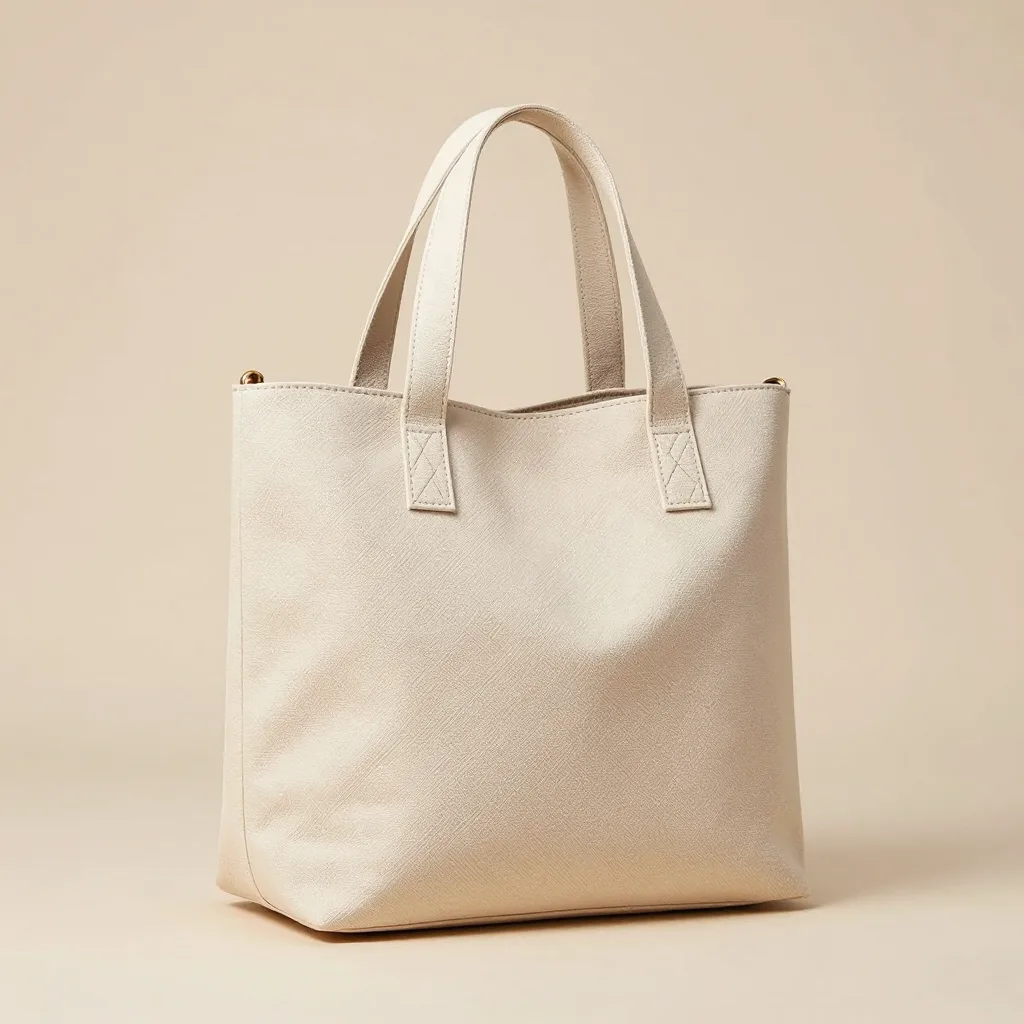 A natural classic mochila bag on a light background