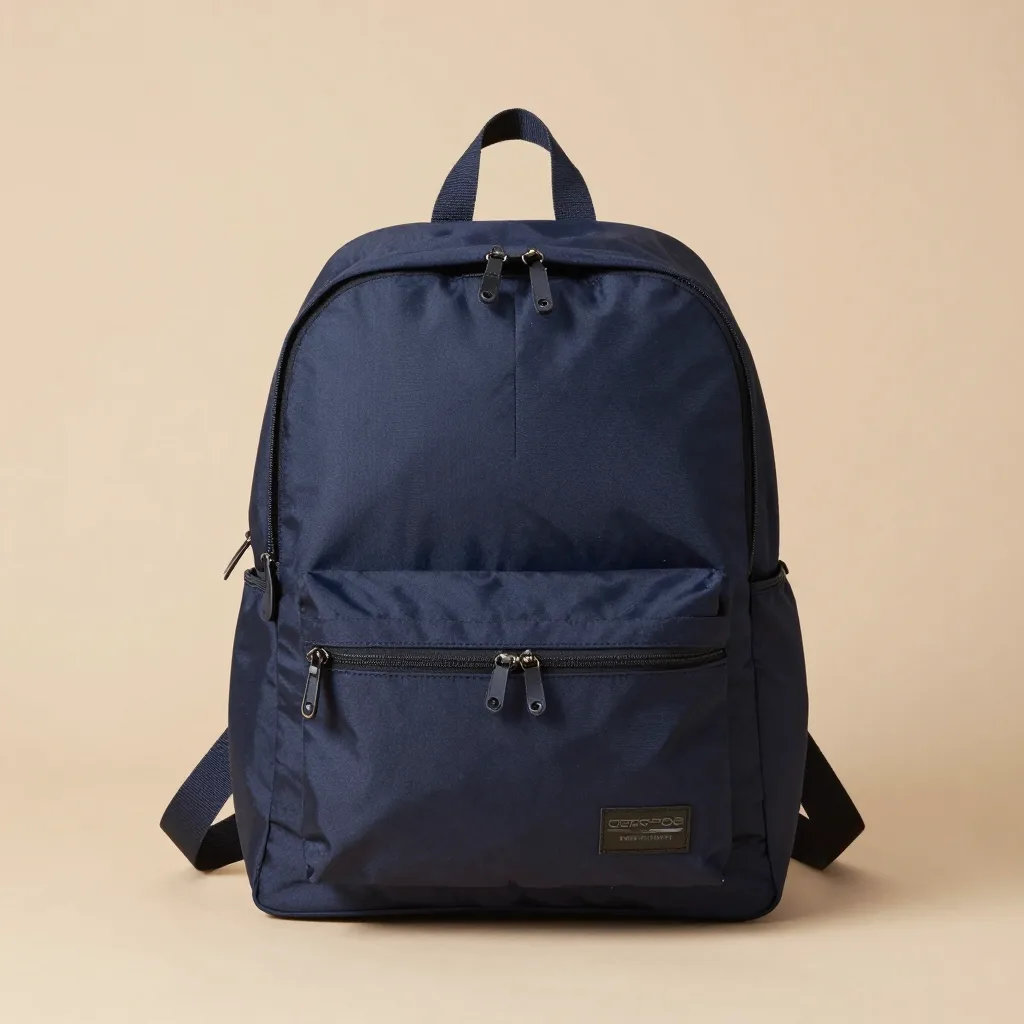 A large mochila bag on a light background